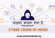 cyber crime kya hai hindi