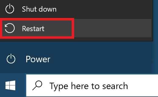 Restart system
