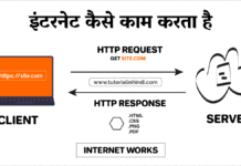 इंटरनेट कैसे काम करता है (How internet works Hindi)