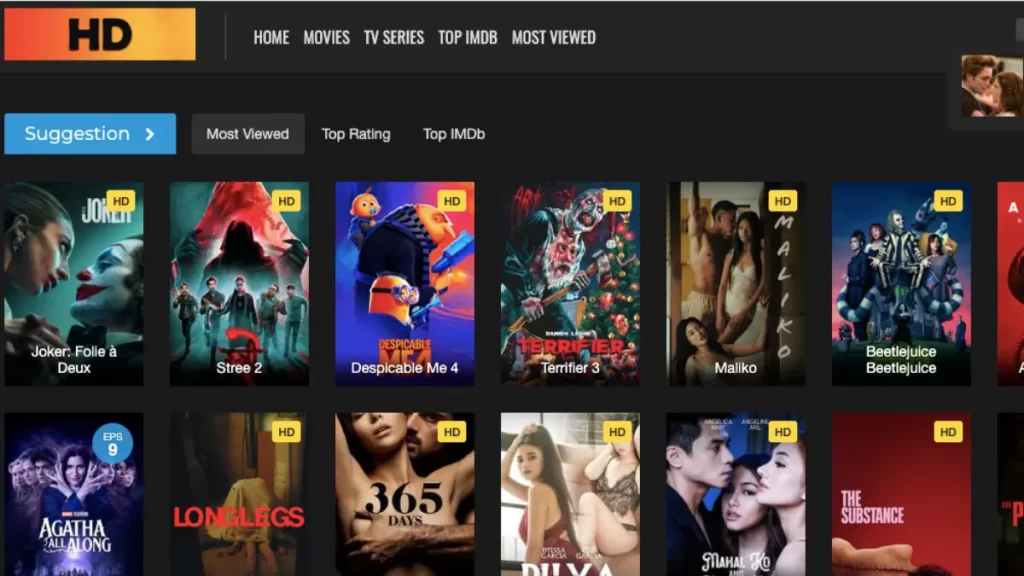 PopcornFlix Websites